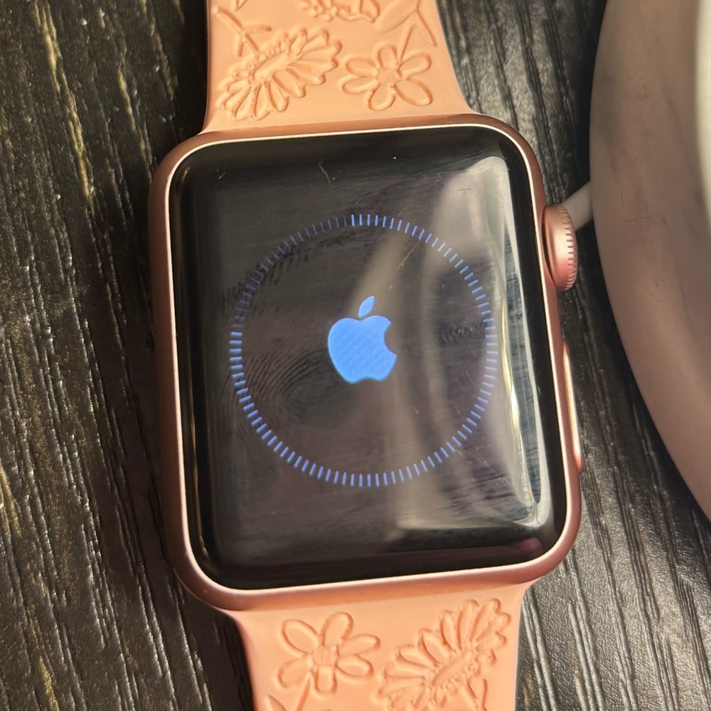 Apple Smartwatch with Pink Band